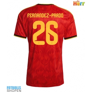 Billiga Belgien Matias Fernandez-Pardo #26 Hemmatröja VM 2026 Kortärmad
